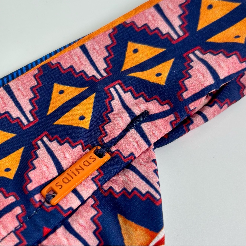 Salinas bikini bottoms only Small Brazilian cheeky navy blue, pink, orange NWOT - Picture 7 of 9